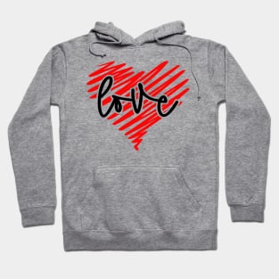 Love Heart Coloured Hoodie